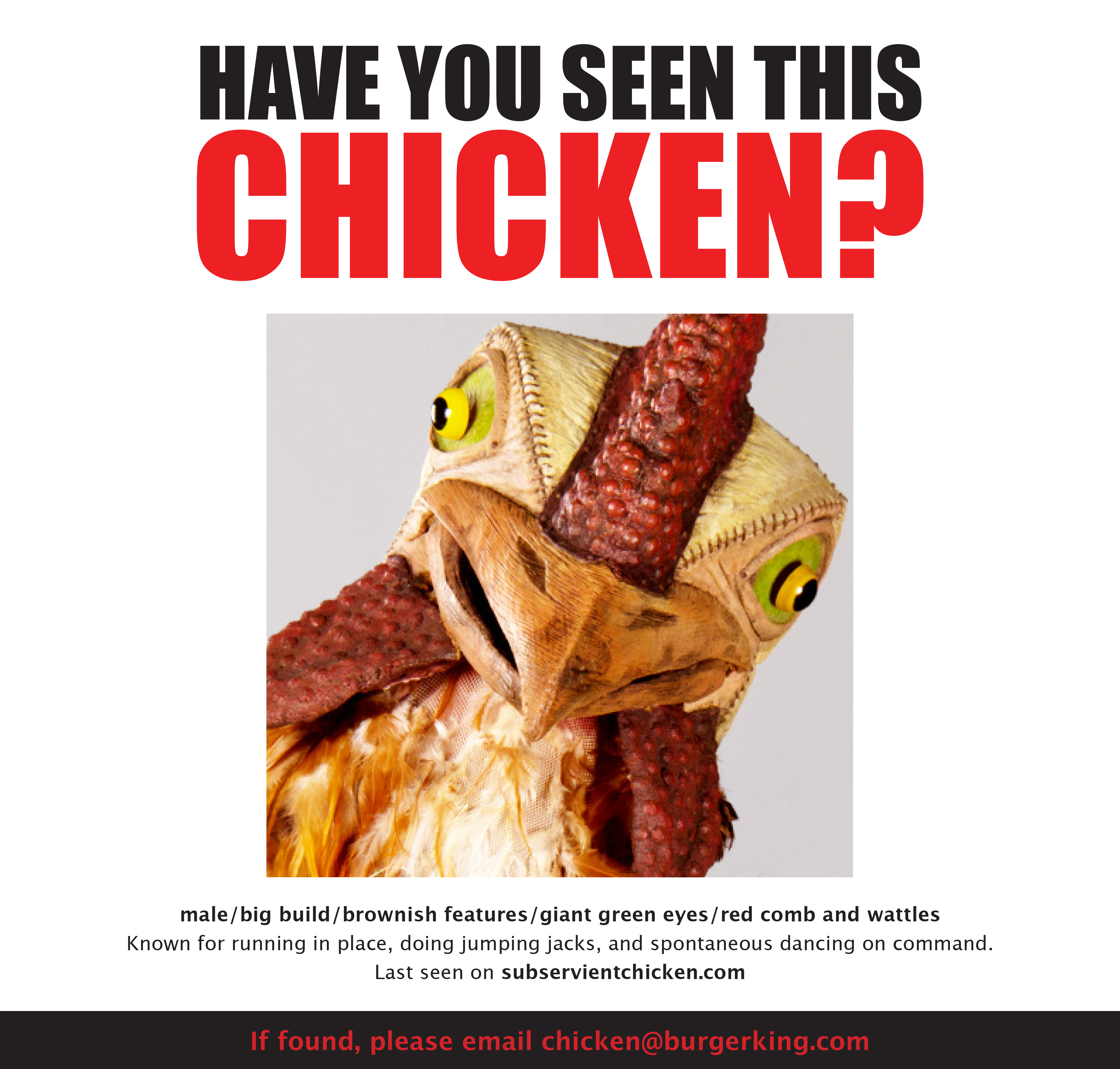 Subservient chicken game picture