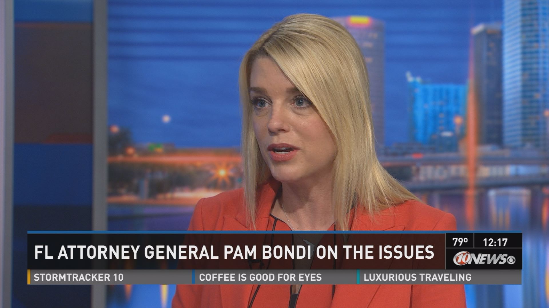 Pam Bondi speaks with 10 News