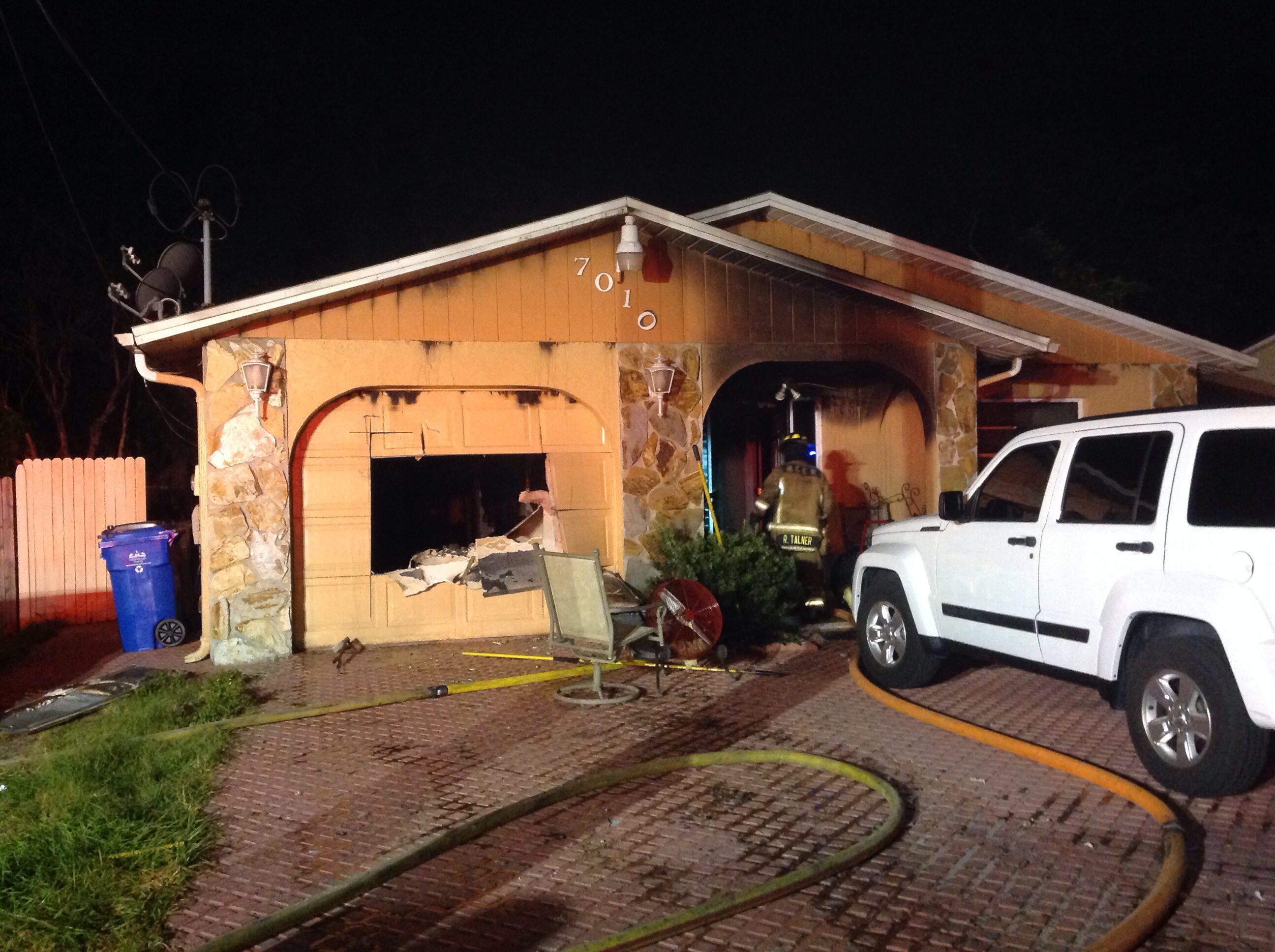 Tampa fire burns down home, occupants safe