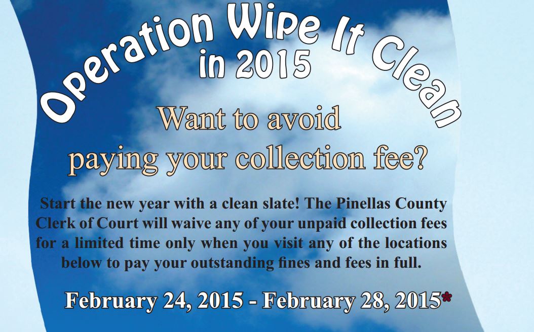 Pinellas County waiving collection fees