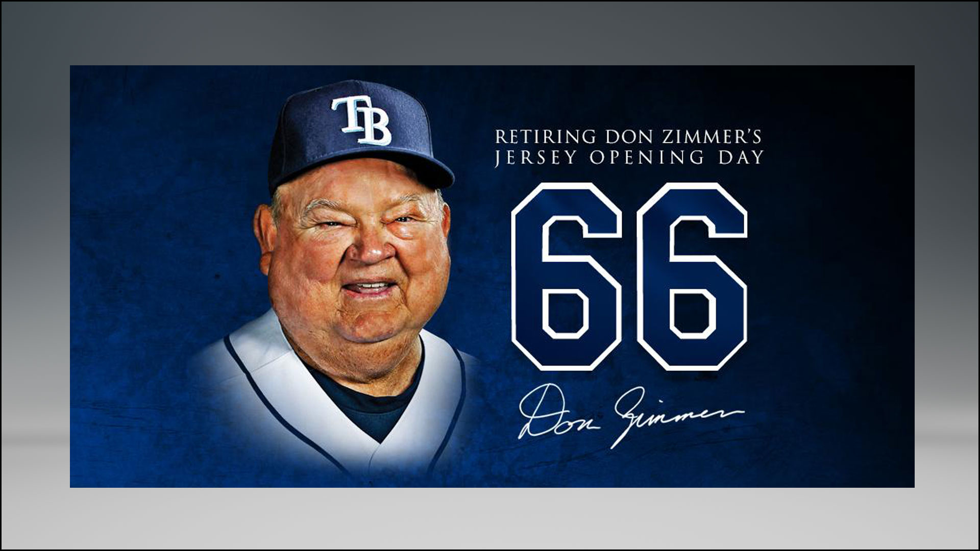Rays to retire Don Zimmer's uniform