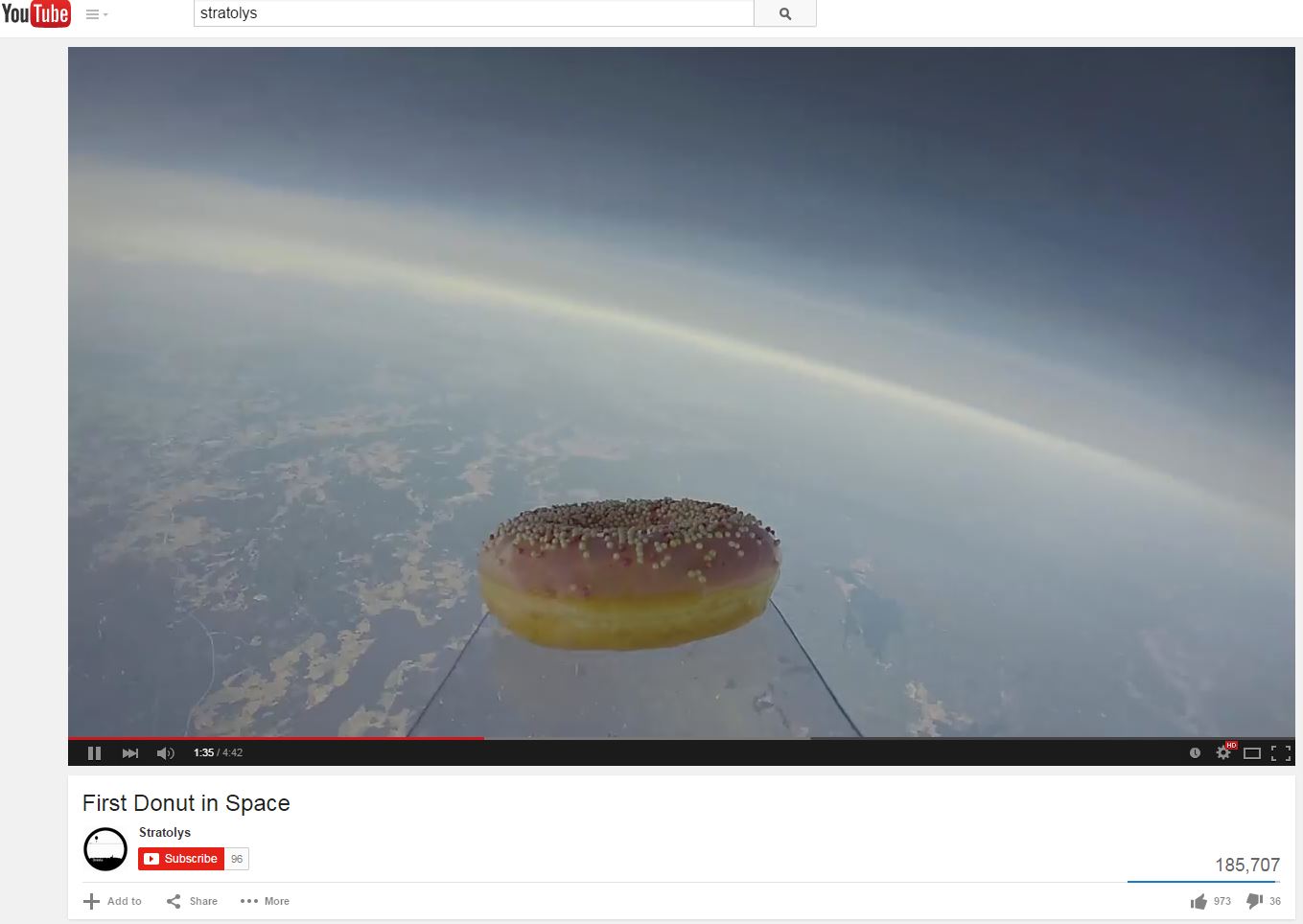WATCH The 1st doughnut has been launched into space