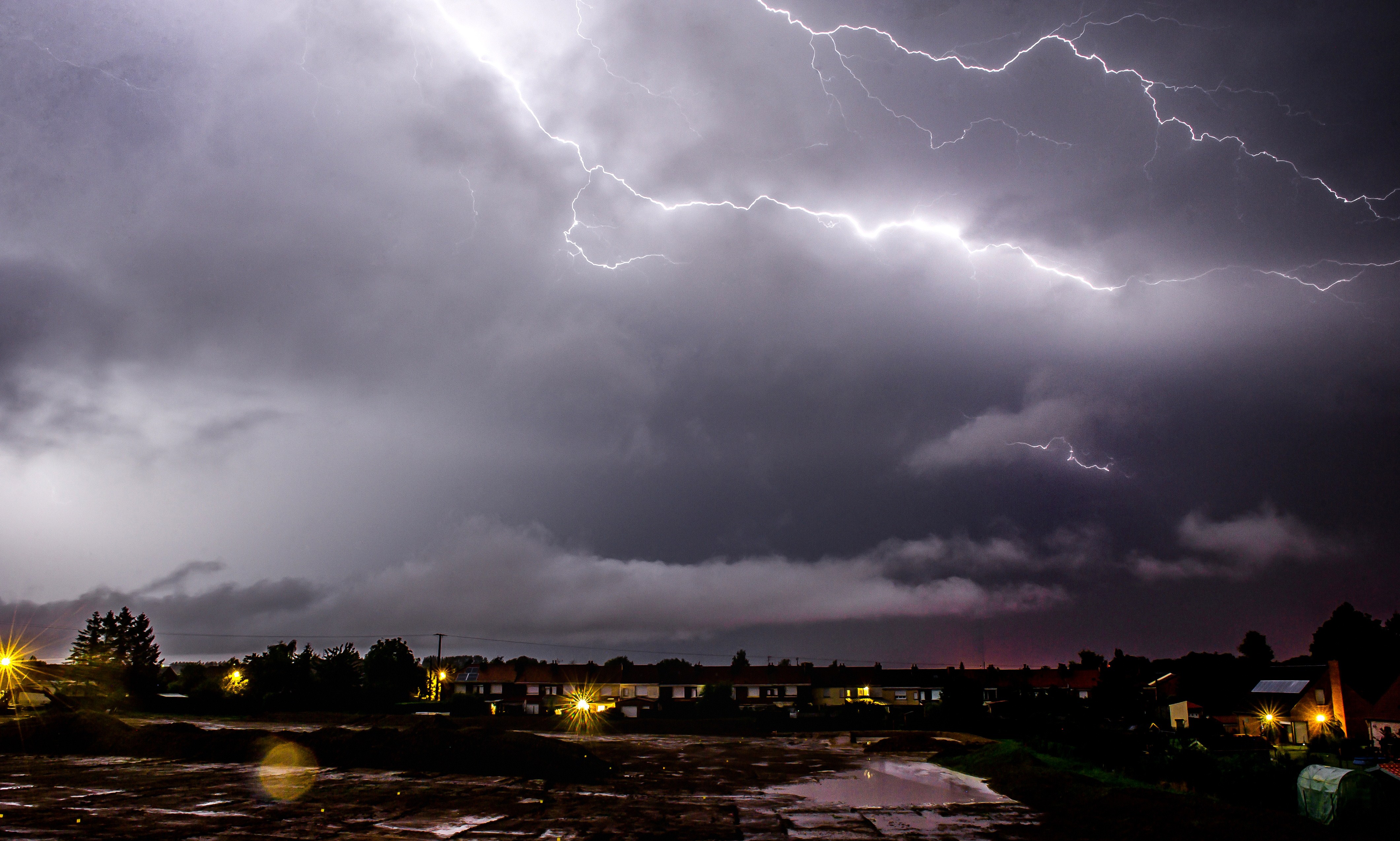 lightning storm california