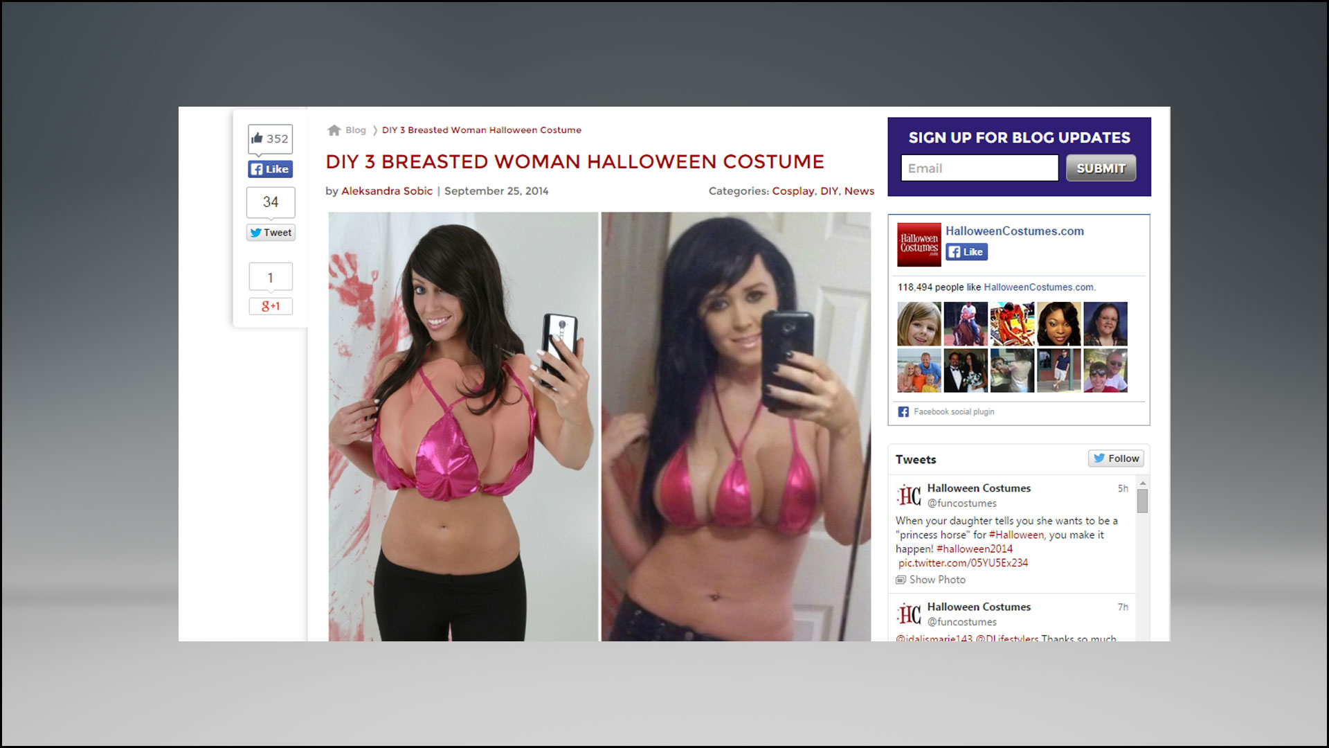 Yes! You Can Have 3 Breasts! For Halloween!