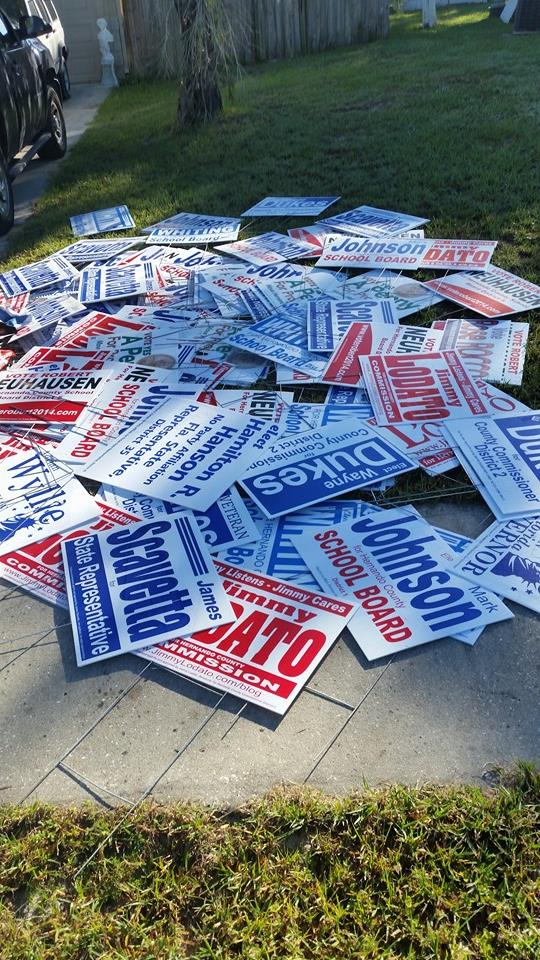 Man Charged With Stealing Political Signs | Wtsp.com
