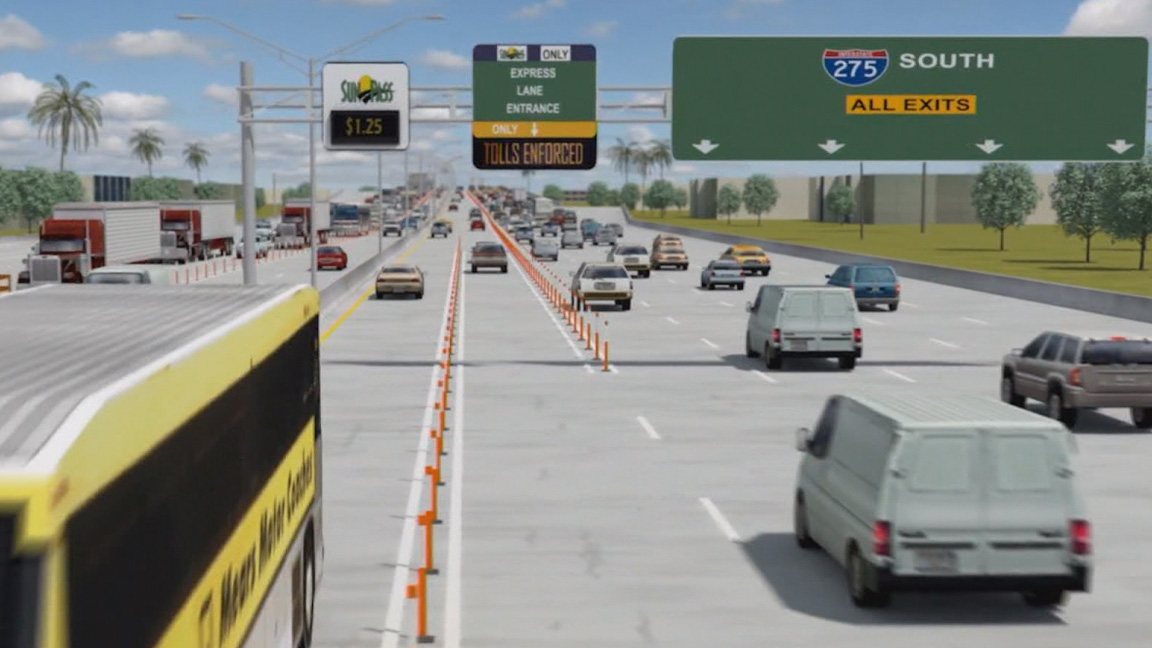 FDOT reveals new express lane design