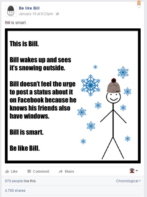 How to Make Be Like Bill Stick Figure Meme on Facebook