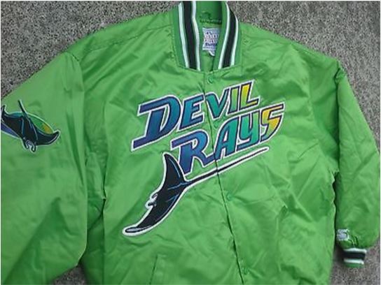 CustomCat Tampa Bay Devil Rays Retro 90's MLB Crewneck Sweatshirt Forest Green / XL