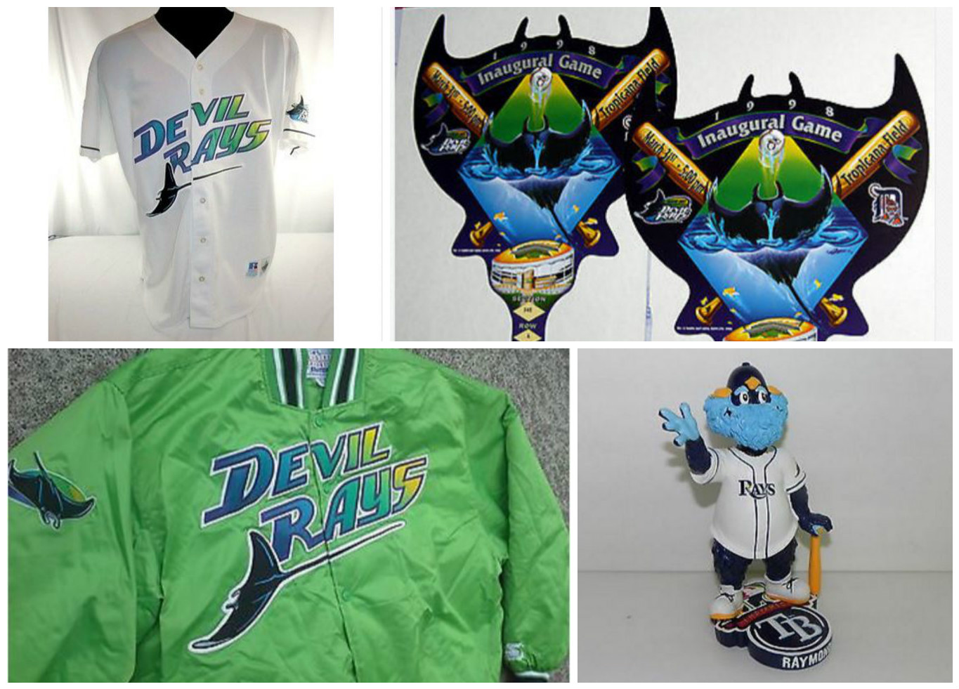 1998 Tampa Bay Devil Rays Inaugural Season Team Signed Game Model