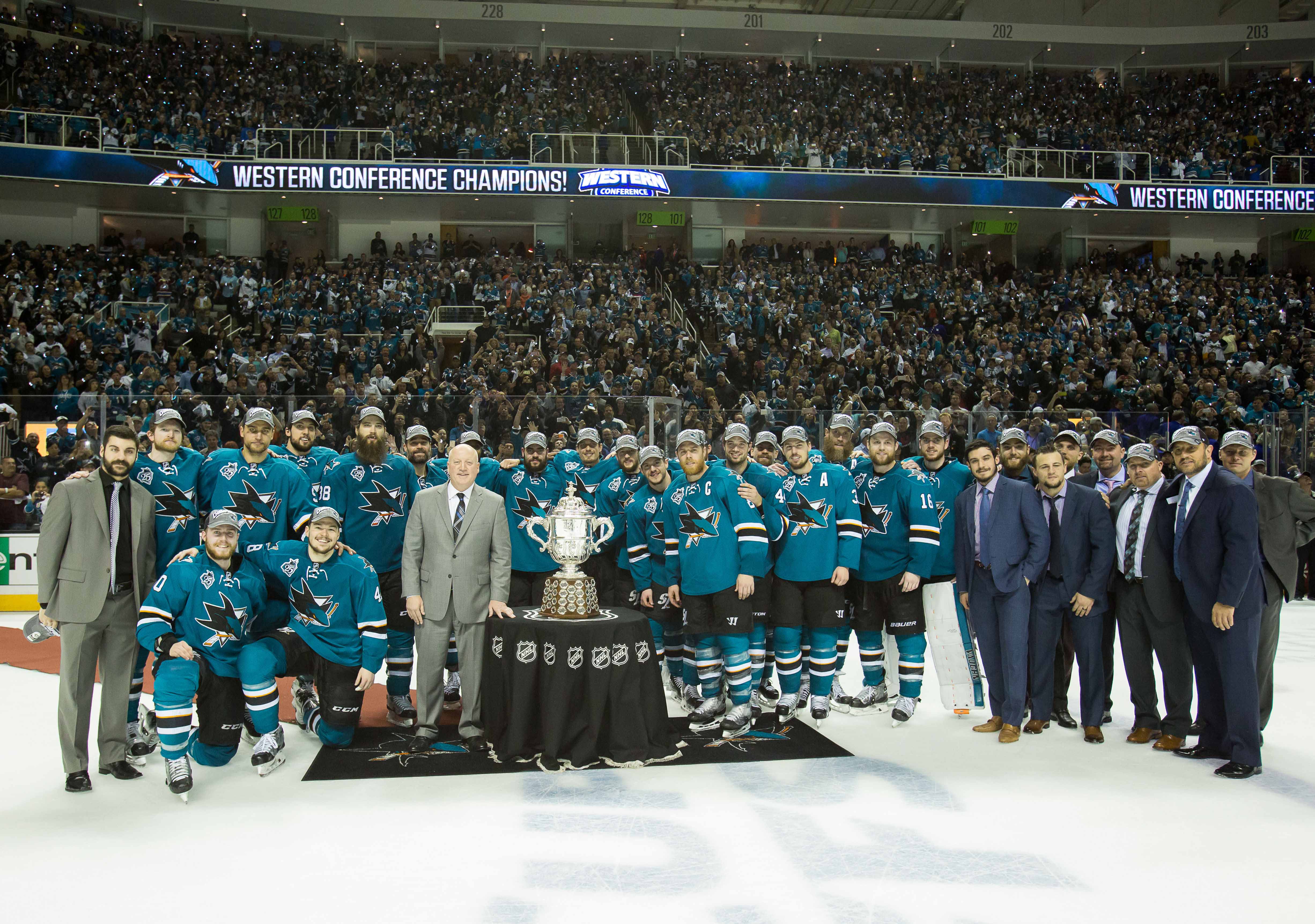 Sharks beat Blues, head to first Stanley Cup final