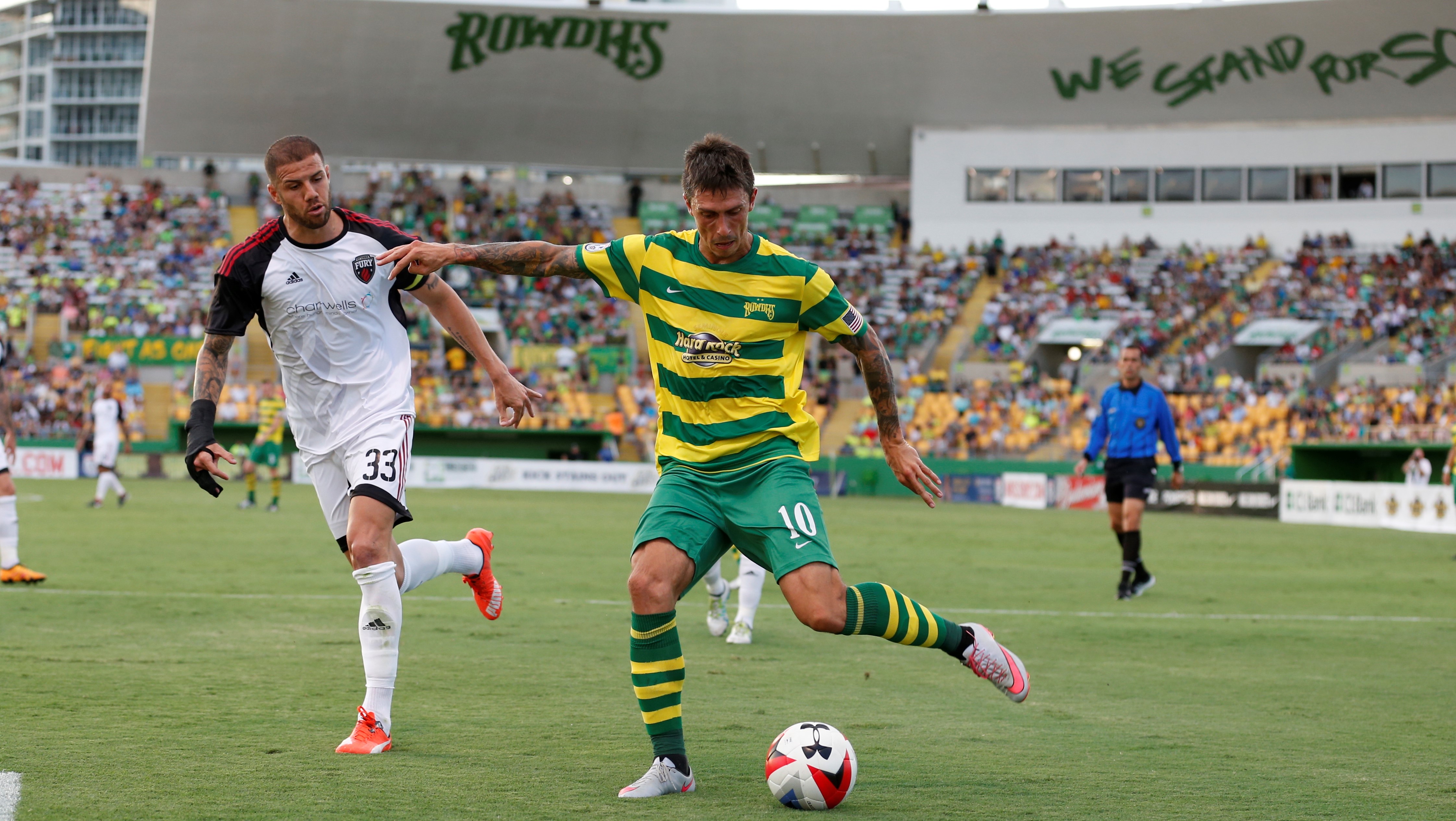 Starting lineups for tonight's Lamar - Tampa Bay Rowdies