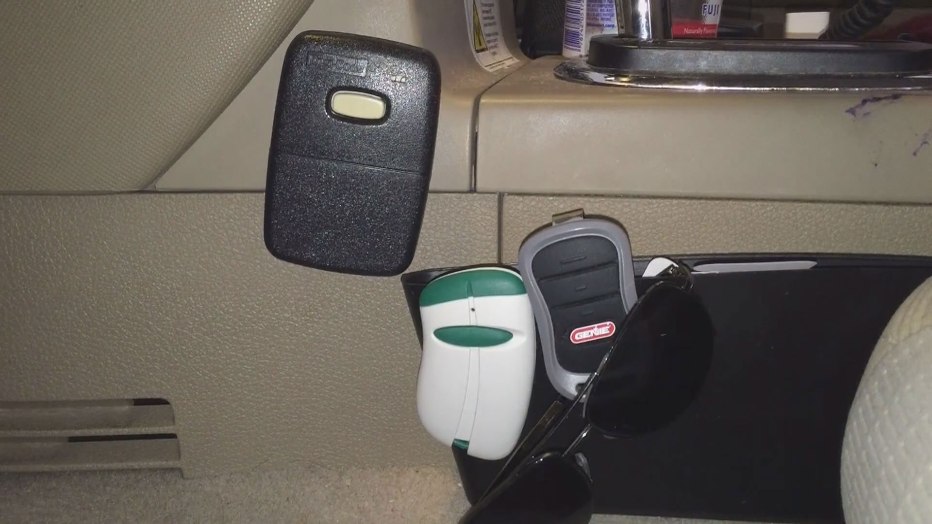 Garage door clickers help burglars get into your home