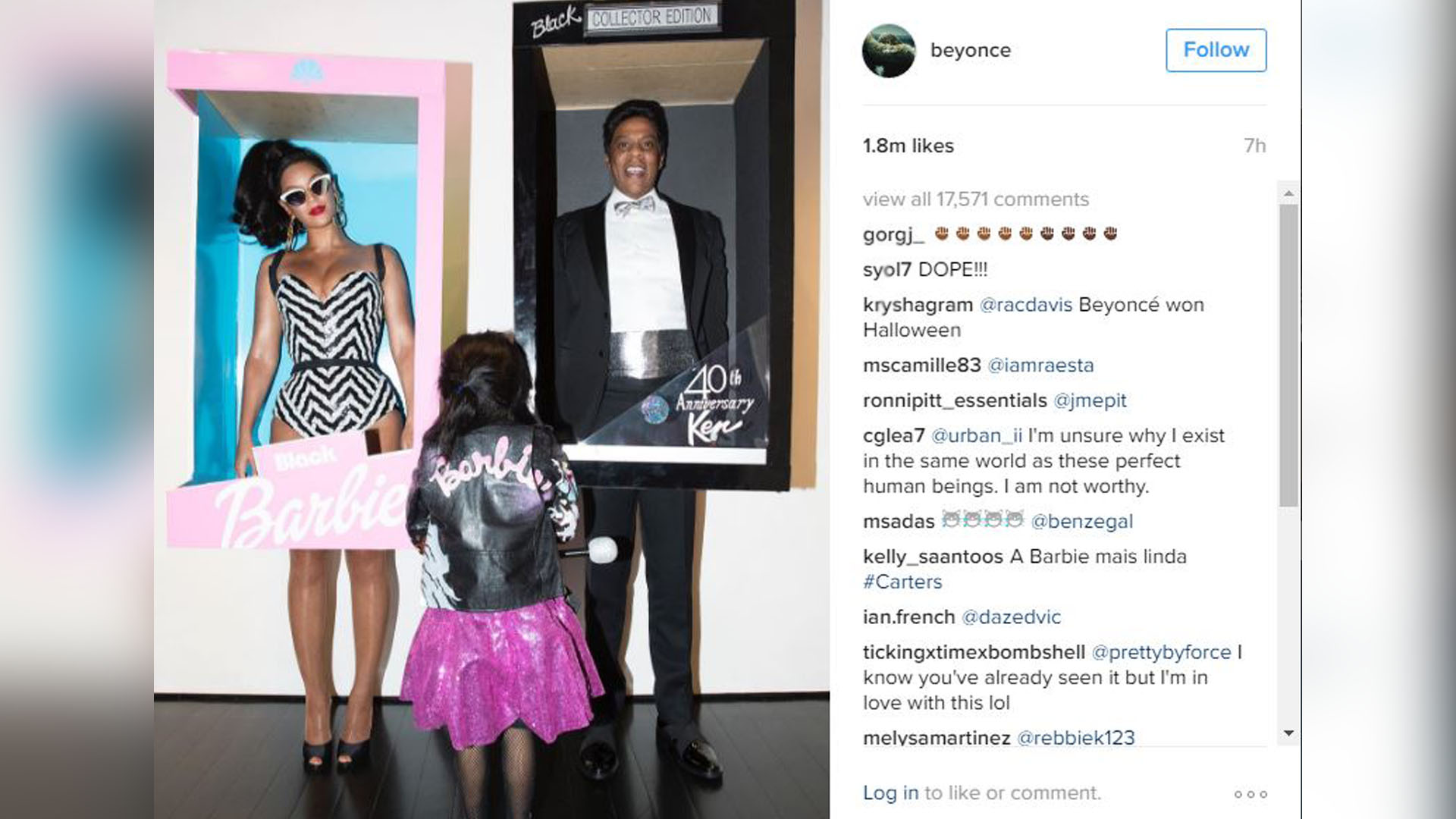 Beyoncé & Blue Ivy Dress Up as Salt-N-Pepa for Halloween