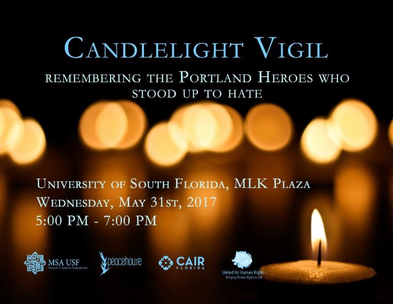 Vigil held at USF for men stabbed to death for standing up to anti ...