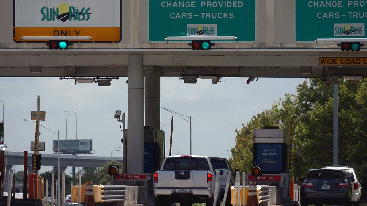 Tolls suspended on Florida tollways beginning at 5pm