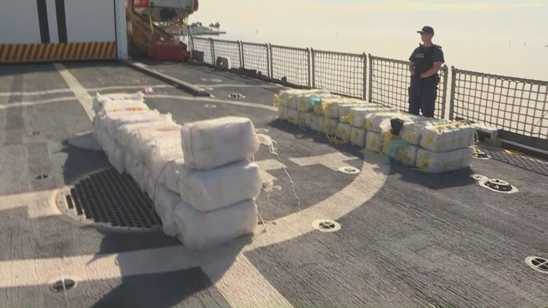 Coast Guard Unloads Nearly 2 Tons Of Cocaine In FL | wfmynews2.com