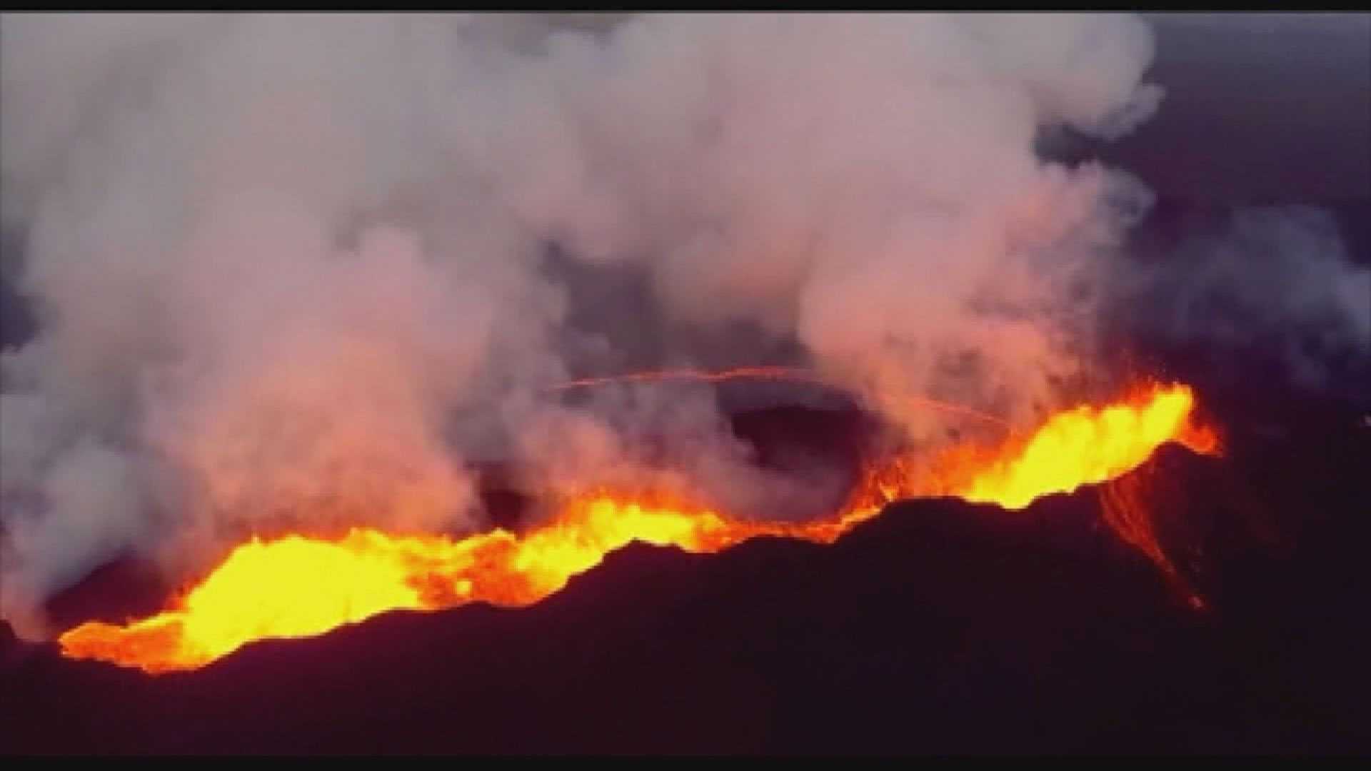 WATCH: Amazing drone video of volcano eruption | wtsp.com