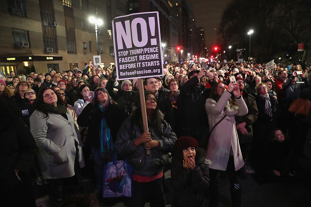 Thousands protest in Washington, New York City in defiance of Trump ...