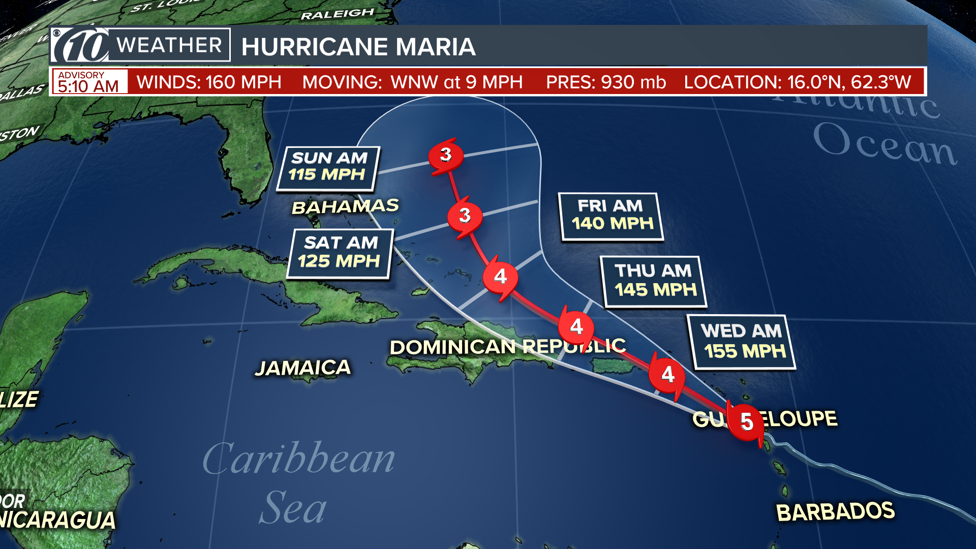 Maria makes landfall on Dominica as Category 5 hurricane | wtsp.com